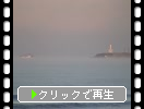 能登・千里浜「朝霧の浜辺と船」