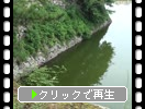 夏の名古屋城「水堀と石垣」