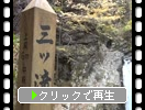 下呂・巌立峡「三ッ滝そばの不動明王像」
