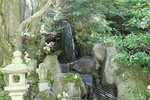 春の雷山千如寺「寺庭の滝と石組み」