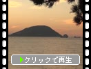 志賀島から見た玄海島の夕景