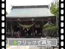 春の菊池神社「拝殿」