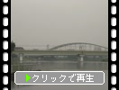 多摩川橋梁と電車
