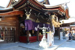 櫛田神社「昼の拝殿」