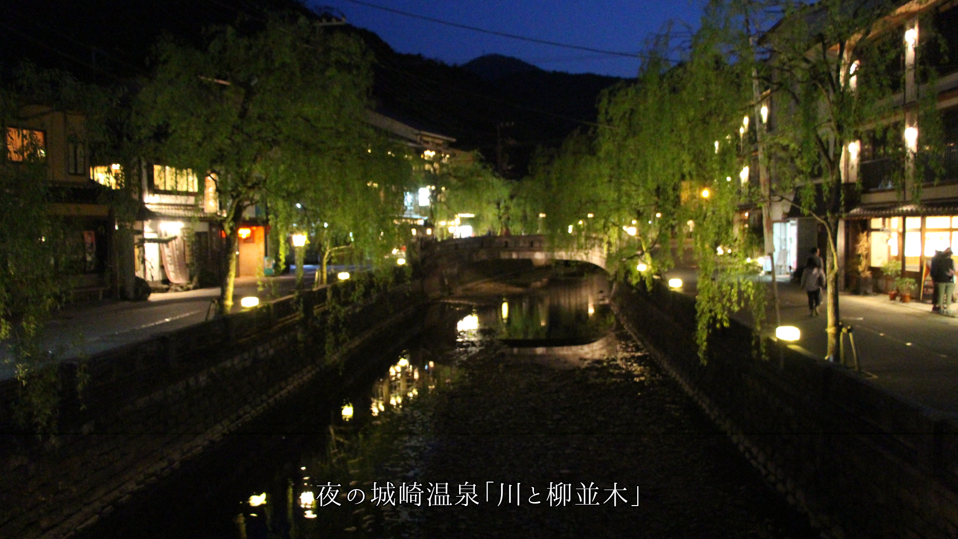 市街地で瞬く夜景と灯り 光は瞬き回り 影も風情を高める