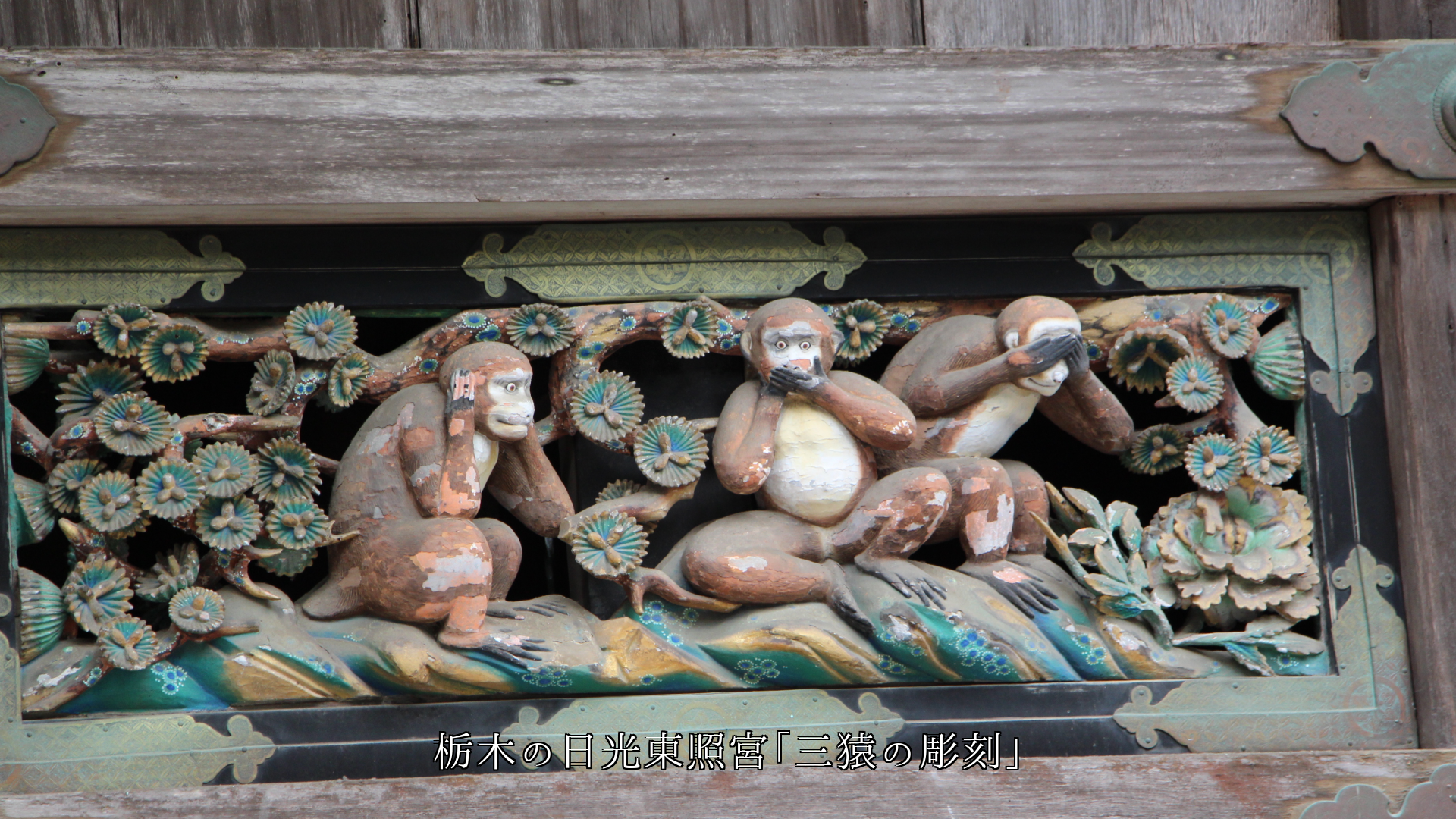 豊かな彩りで 有名な神社の彫刻 日本の壮麗な文化と歴史を語っている